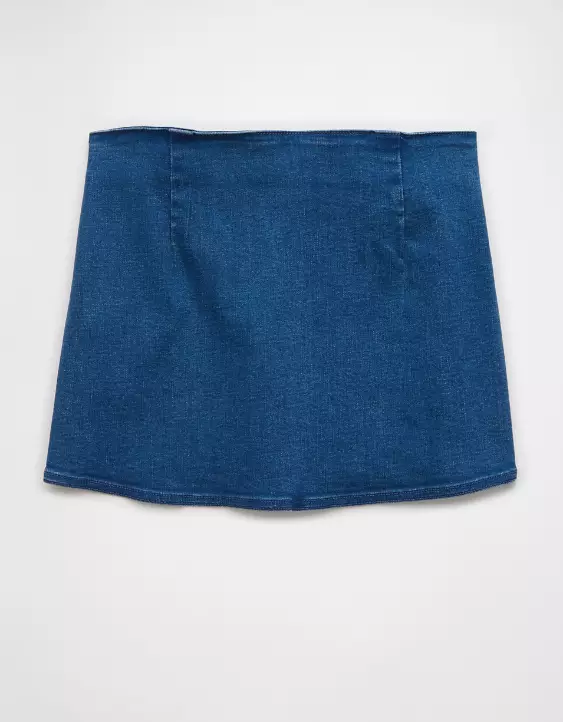 AE Next Level Low-Rise Denim Micro Skort - Image 4