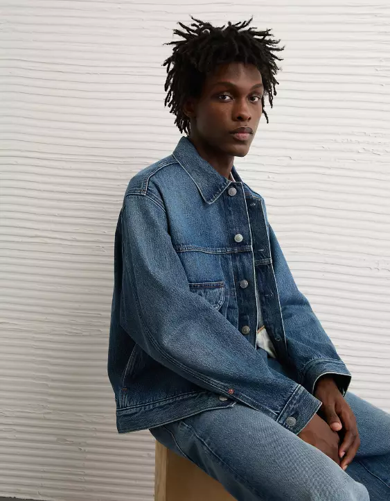 AE Denim Trucker Jacket - Image 2