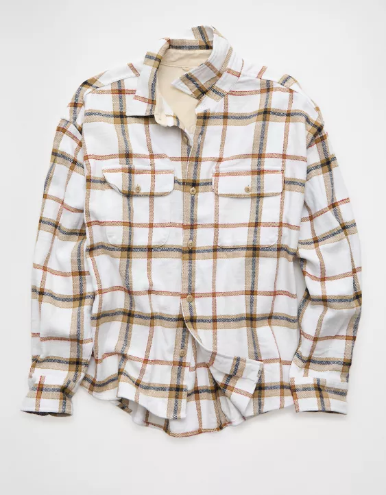 AE Boxy Flannel Shirt - Image 4