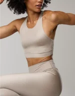 OFFLINE By Aerie Goals Gloss High Neck Sports Bra