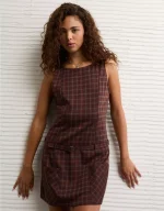 AE High Neck Belted Mini Dress