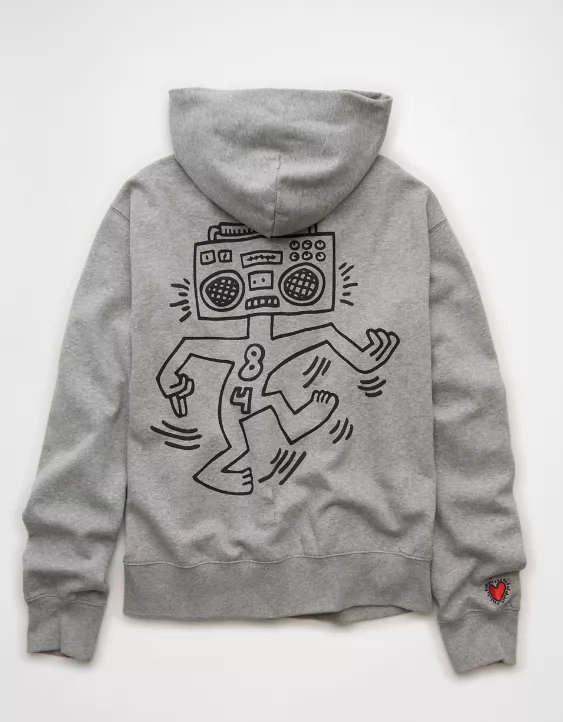 AE Keith Haring Graphic Hoodie - Image 4