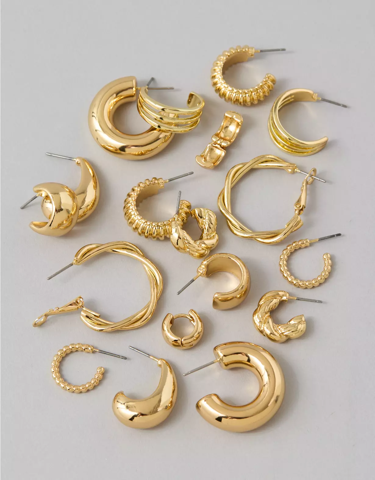 AEO Hoop Earrings 9-Pack - Image 2