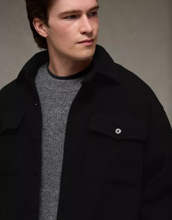 AE Sherpa Fleece Shacket - Image 6