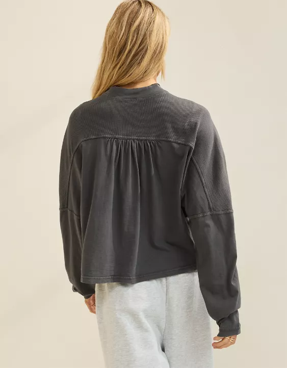 Aerie Cozy Mock-Neck T-Shirt - Image 2