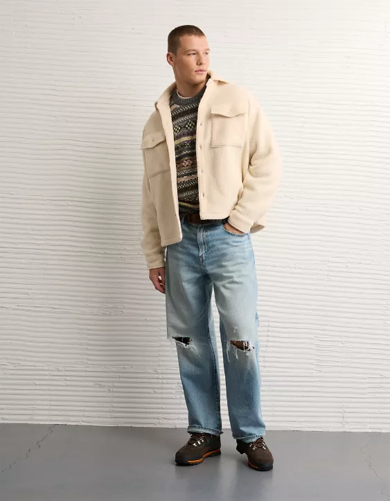 AE Sherpa Fleece Shacket - Image 5