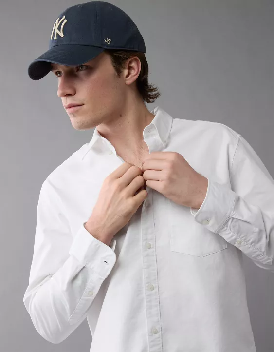 AE Everyday Classic Fit Oxford Button-Up Shirt - Image 6