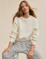 Aerie Cropped Crew Sweater