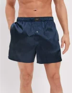 AEO Men's Solid Satin Pocket Boxer Short