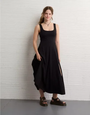 AE Scoop Neck Midi Dress