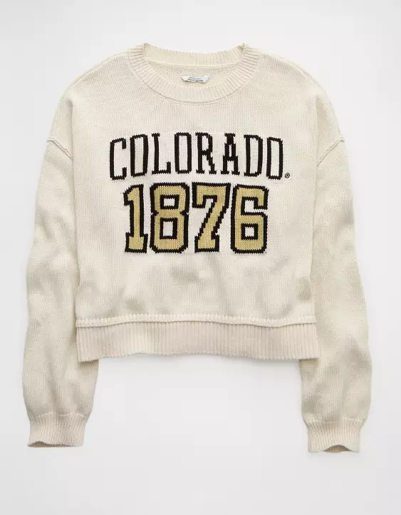 AE Colorado Buffaloes Cropped Sweater - Image 3
