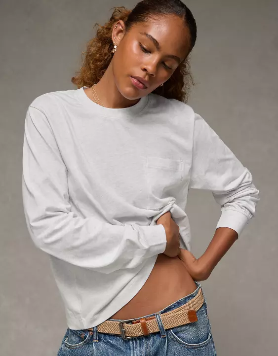 AE Everyday Luxe Long Sleeve T-Shirt - Image 5