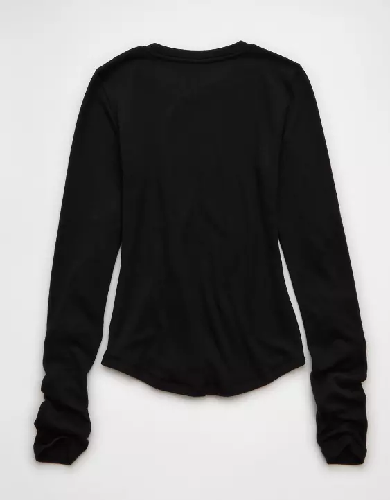 AE Long Sleeve Cozy Crew Neck T-Shirt - Image 4