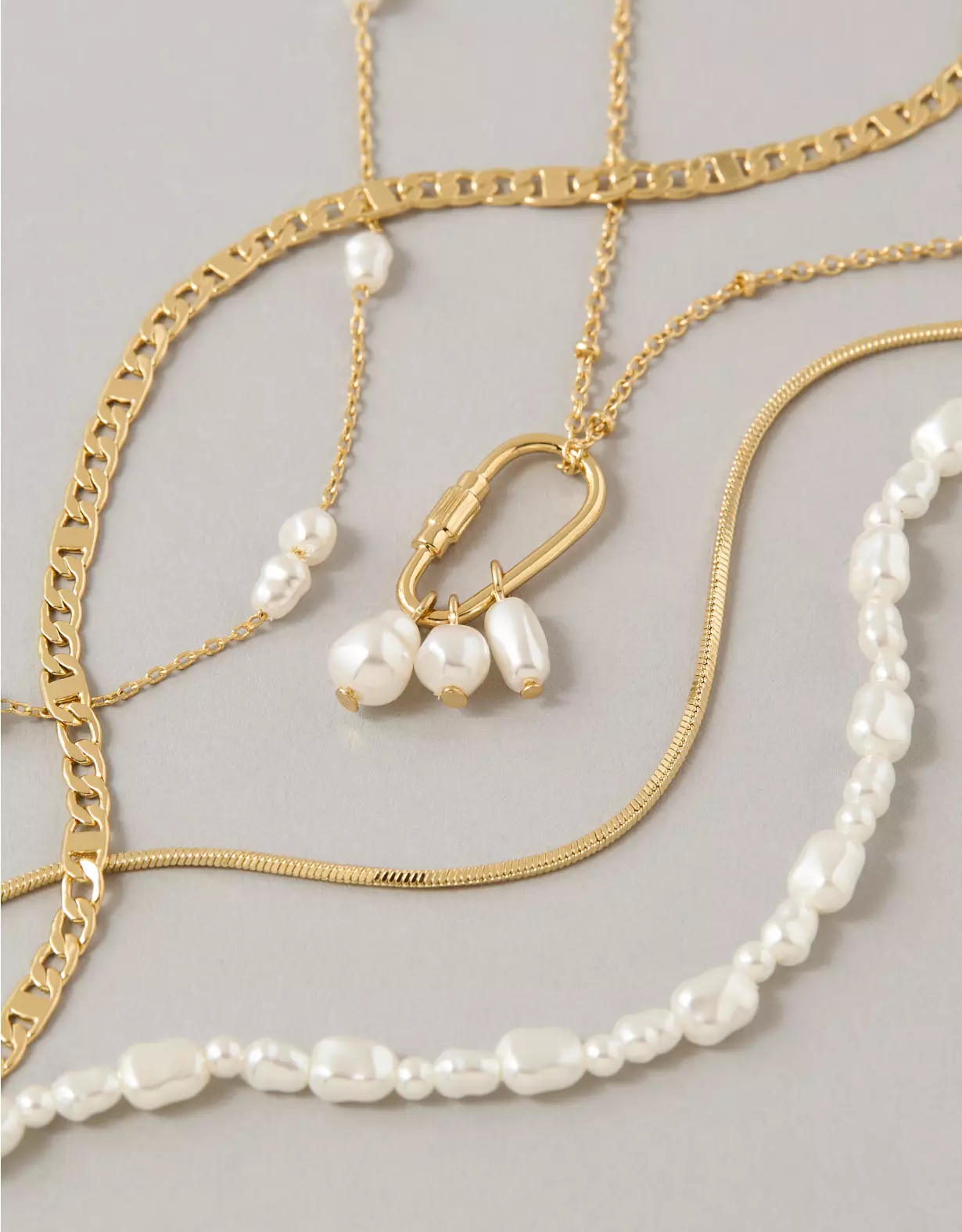 AE Heart & Pearl Necklace 5-Pack - Image 2