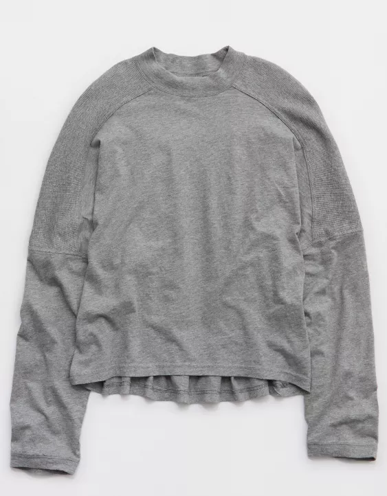 Aerie Cozy Mock-Neck T-Shirt - Image 3