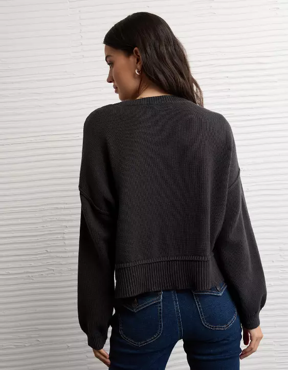 AE Wisconsin Badgers Cropped Sweater - Image 2