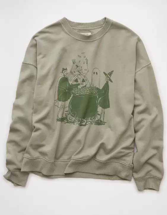 AE Halloween Graphic Sweatshirt - Image 3