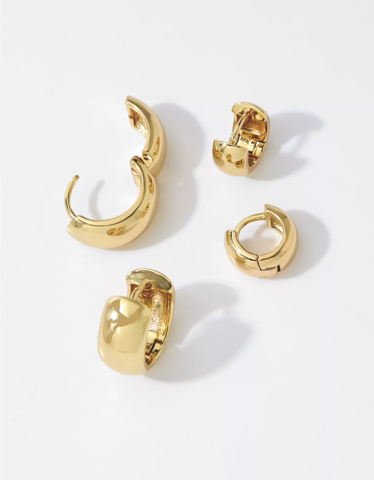 Aerie Chunky Huggie Basic Hoop Pack - Image 2