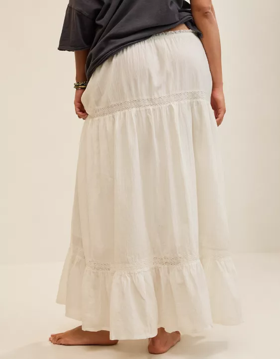 Aerie Lace Trim Maxi Skirt - Image 2