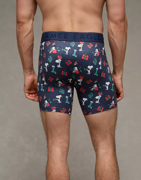 AEO Men's Snoopy Christmas 6" Flex Boxer Brief - Image 2