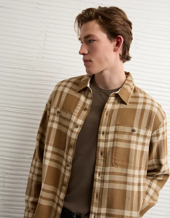AE Textured Flannel Shirt - Image 7