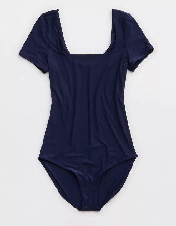 SMOOTHEZ Short Sleeve Square Neck Bodysuit - Image 3
